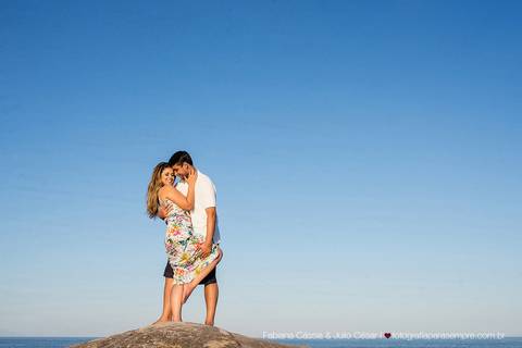 ensaio de casal, praia das conchas, guarujá, fabiana e julio, fotografia para sempre'