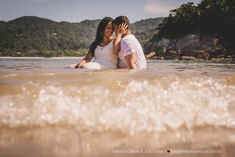 ensaio, praia das conchas, fabiana e julio, fotografia para sempre, ensaio externo, ensaio pre-casamento, pré-wedding'