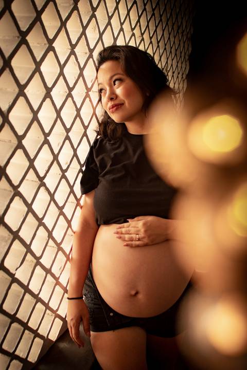 ensaio gestante chique'