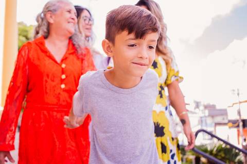 retrato do neto com a vovo'