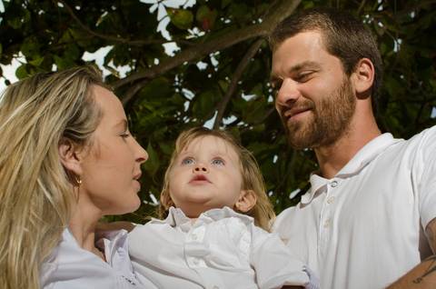 fotografia de familia ao ar livre'