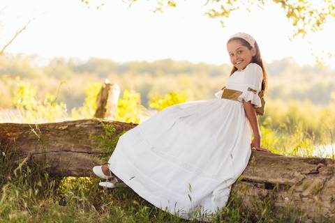 Reportaje comunión exterior Yaiza'