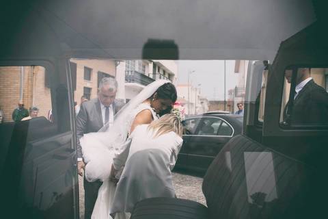 captura, fotgrafia de casamento vila do conde, chegada da noiva'