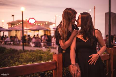sesión de fotos de pareja en exterior lgtb'
