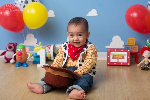 Smash the Cake 1 ano Toy Story São Paulo'