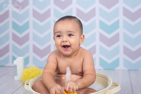 Ensaio Banho Smash the Cake 1 ano São Paulo'