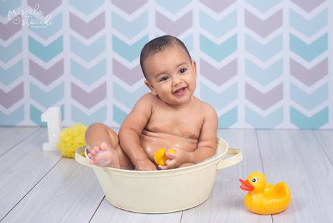 Fotos Banho Smash the Cake 1 ano São Paulo'