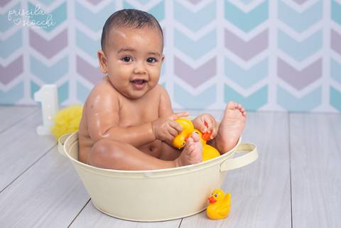 Banho Smash the Cake 1 ano São Paulo'