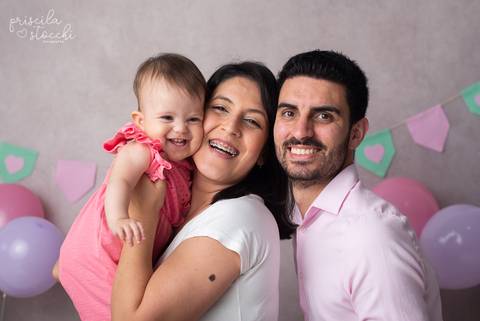 Fotos Bebê 1 ano família menina São Paulo'