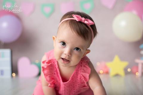 Estudio Fotográfico Zona Sul SP Ensaio 1 ano menina'