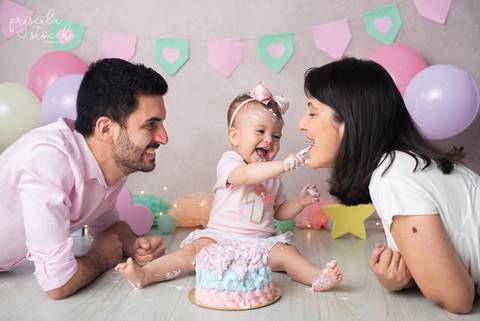 Smash the Cake 1 ano família SP'