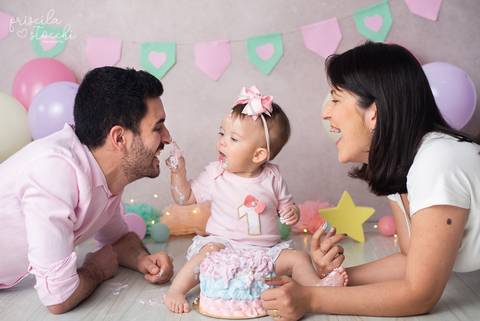 Ensaio de 1 ano família SP'