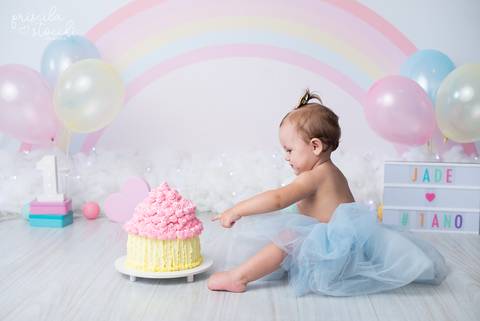 Smash the Cake 1 ano Arco Íris SP'