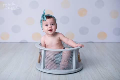 Estúdio Fotográfico Ensaio de Bebê 6 meses São Paulo'