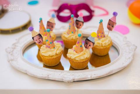 Doces Decorados com Foto Festa 1 ano SP'