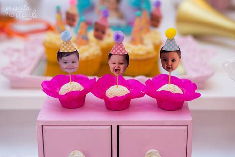 Docinhos com Foto do Bebê 1 ano SP'