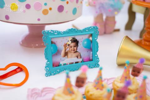 Decoração Festa 1 ano com Foto São Paulo'