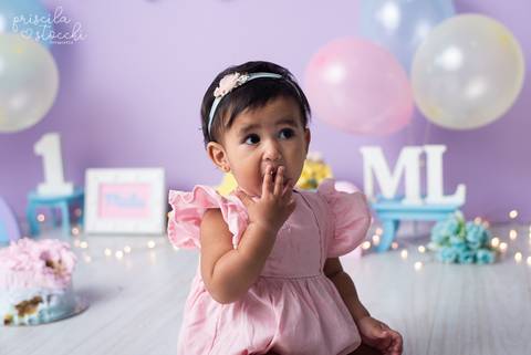 Ensaio Smash the Cake Estúdio Zona Sul SP'