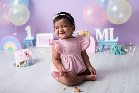 Ensaio Smash the Cake Estúdio Zona Sul SP'