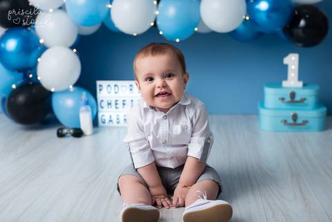 Ensaio de 1 ano Menino Zona Sul SP'