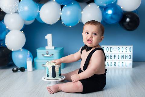 Ensaio Smash the Cake 1 ano Zona Sul SP'