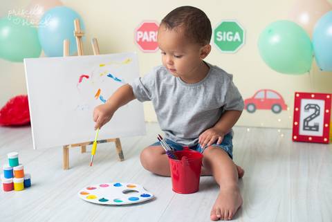 Ensaio com Tintas Tema Carros Zona Sul SP'