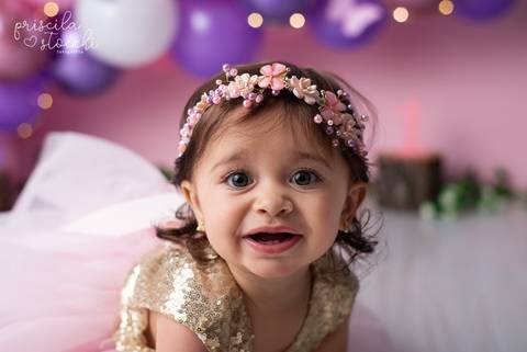 Ensaio 1 ano Menina Delicado Zona Sul SP'