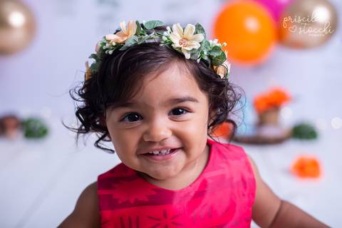 Ensaio de 1 ano Moana Baby São Paulo'