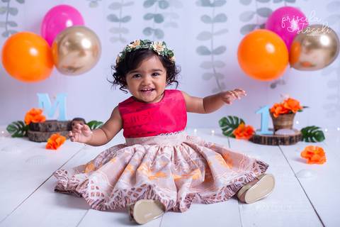 Ensaio de 1 aninho Menina Moana Baby SP'