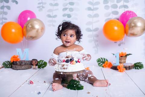 Smash the Cake 1 ano Moana Baby SP Zona Sul'