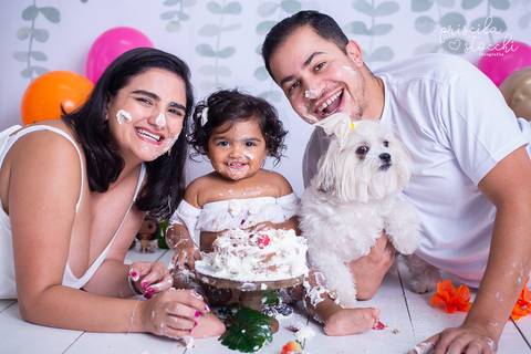 Smash the Cake Família com Cachorro Moana Baby SP Zona Sul'