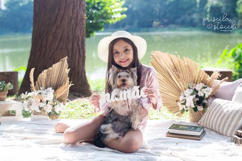 Ensaio Dia das Mães Família com cachorro SP'