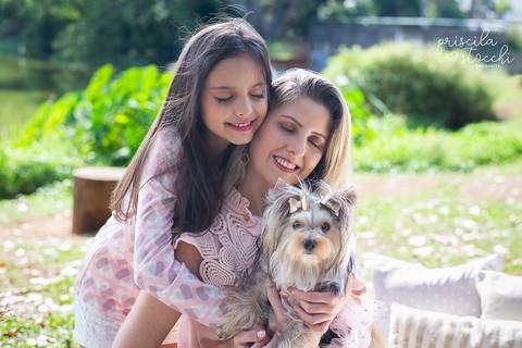 Ensaio Mãe e Filho com Cachorro Externo SP'