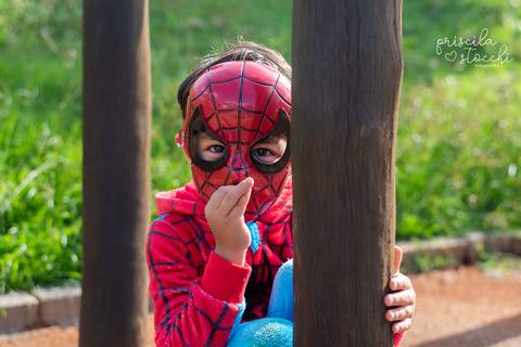 Ensaio Infantil Homem Aranha Externo SP'