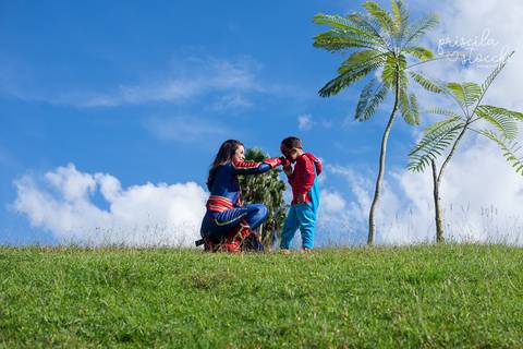 Ensaio Fotográfico Mãe e Filho Super Heróis São Paulo'