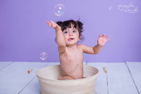 Ensaio Fotográfico 1 ano Banho São Paulo'