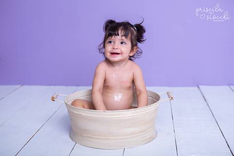 Ensaio 1 aninho Banho Smash the Cake SP'