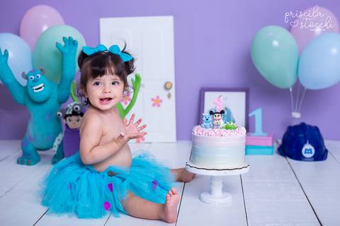 Ensaio Smash the Cake Boo Monstros SA SP Zona Sul'