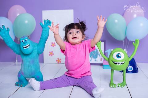 Ensaio Fotográfico 1 ano Boo Monstros SA SP'
