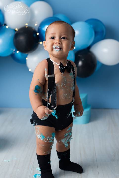 Ensaio Smash the Cake Menino SP Zona Sul'