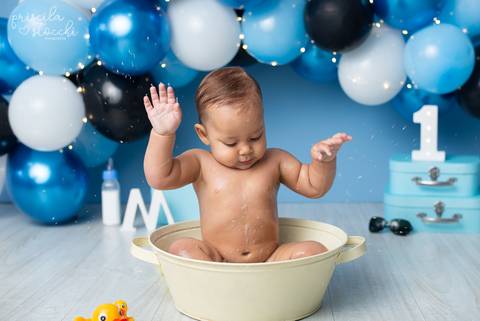 Hora do Banho Smash the Cake Menino SP'