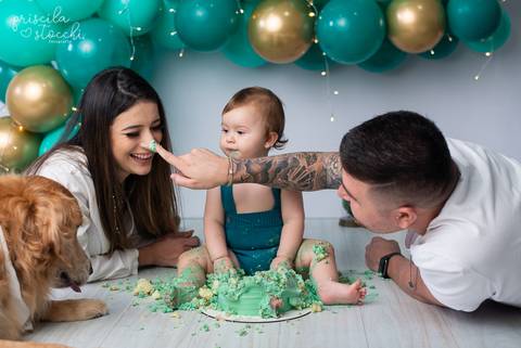 Smash the Cake 1 ano com os Pais SP Zona Sul'
