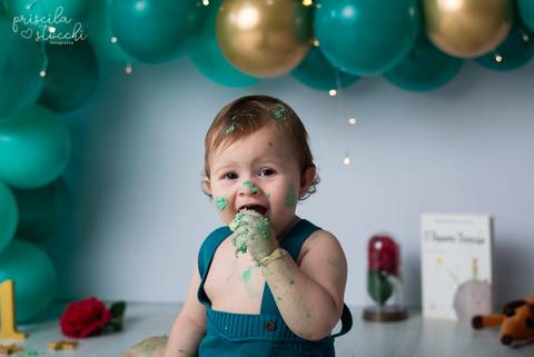 Ensaio Smash the Cake 1 ano Menino SP Zona Sul'