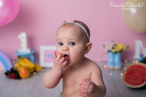 Ensaio com Bolo de Frutas SP Zona Sul'