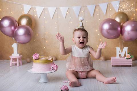 smash the cake menina 1 ano sp'