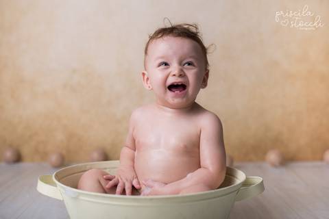 ensaio de 1 ano com banho sp'