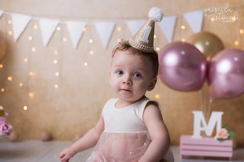 fotógrafa smash the cake com balões sp'