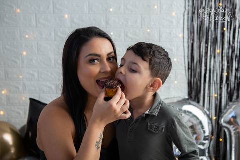 Ensaio Aniversário Adulto com Filho SP'