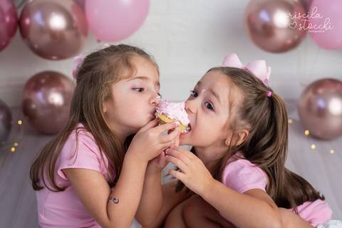 Ensaio de Gêmeas Aniversário 5 anos SP'