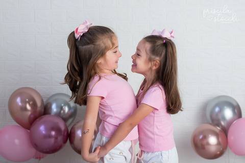 Ensaio Infantil Irmãs 6 anos SP'